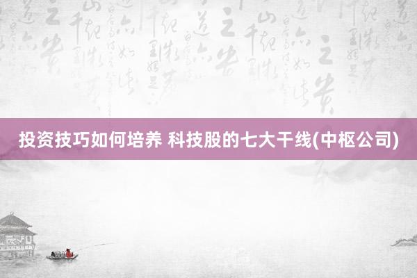 投资技巧如何培养 科技股的七大干线(中枢公司)