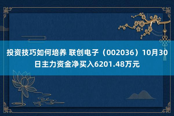 投资技巧如何培养 联创电子（002036）10月30日主力资金净买入6201.48万元