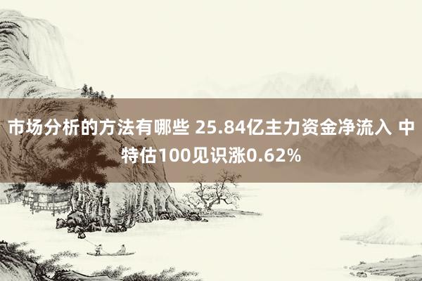 市场分析的方法有哪些 25.84亿主力资金净流入 中特估100见识涨0.62%