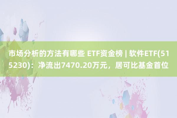 市场分析的方法有哪些 ETF资金榜 | 软件ETF(515230)：净流出7470.20万元，居可比基金首位