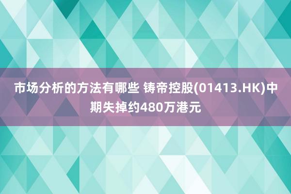 市场分析的方法有哪些 铸帝控股(01413.HK)中期失掉约480万港元