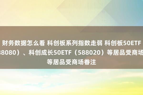 财务数据怎么看 科创板系列指数走弱 科创板50ETF（588080）、科创成长50ETF（588020）等居品受商场眷注