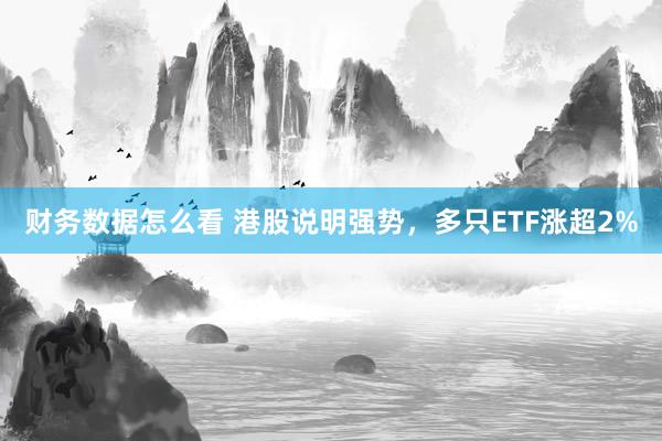 财务数据怎么看 港股说明强势，多只ETF涨超2%