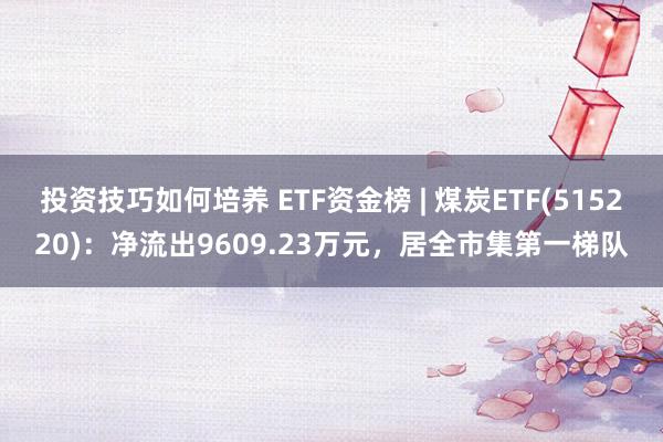 投资技巧如何培养 ETF资金榜 | 煤炭ETF(515220)：净流出9609.23万元，居全市集第一梯队