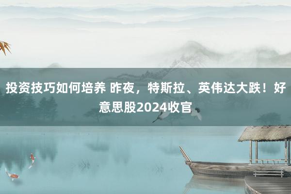 投资技巧如何培养 昨夜，特斯拉、英伟达大跌！好意思股2024收官