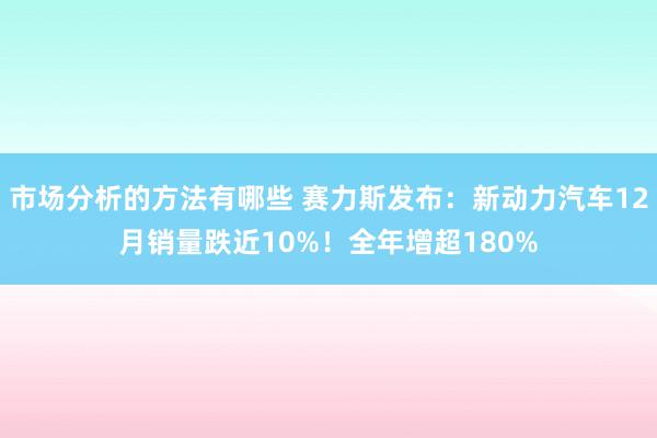 市场分析的方法有哪些 赛力斯发布：新动力汽车12月销量跌近10%！全年增超180%