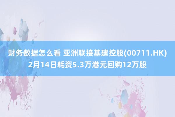 财务数据怎么看 亚洲联接基建控股(00711.HK)2月14日耗资5.3万港元回购12万股