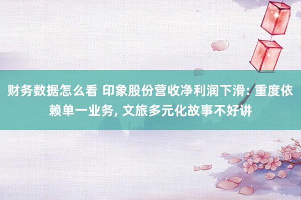 财务数据怎么看 印象股份营收净利润下滑: 重度依赖单一业务, 文旅多元化故事不好讲