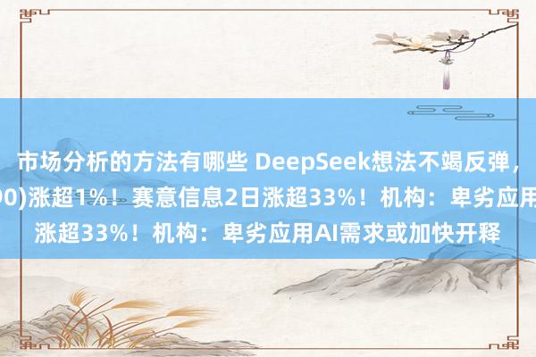 市场分析的方法有哪些 DeepSeek想法不竭反弹，软件50ETF(159590)涨超1%！赛意信息2日涨超33%！机构：卑劣应用AI需求或加快开释