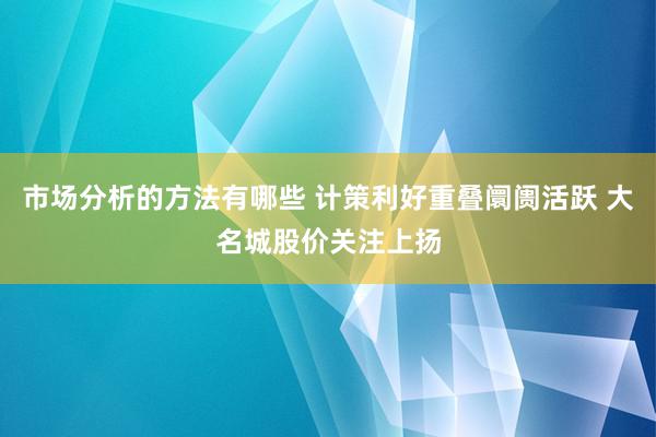 市场分析的方法有哪些 计策利好重叠阛阓活跃 大名城股价关注上扬