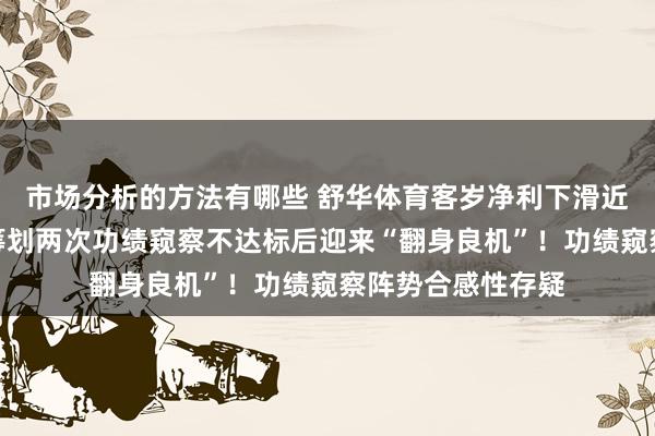 市场分析的方法有哪些 舒华体育客岁净利下滑近三成，职工抓股筹划两次功绩窥察不达标后迎来“翻身良机”！功绩窥察阵势合感性存疑