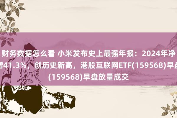 财务数据怎么看 小米发布史上最强年报：2024年净利润同比增41.3%，创历史新高，港股互联网ETF(159568)早盘放量成交